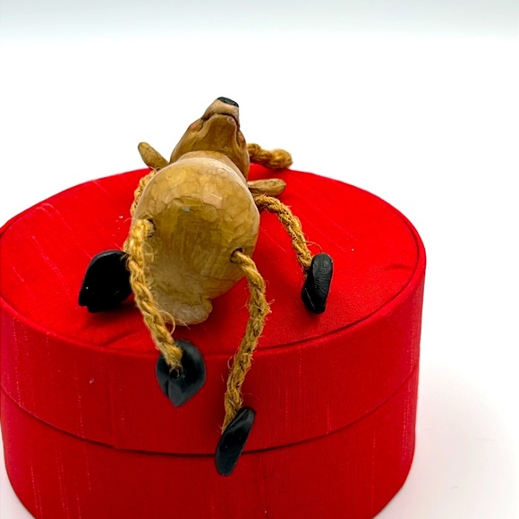 Vintage Bert Anderson Wooden Carved Reindeer Christmas Ornament 2003 - Picture 5 of 11